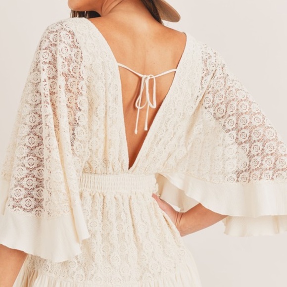 Bohemian Stye Laced Romper - Picture 6 of 7